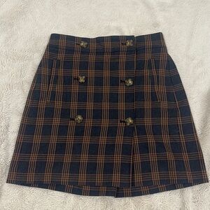 Button front madewell skirt